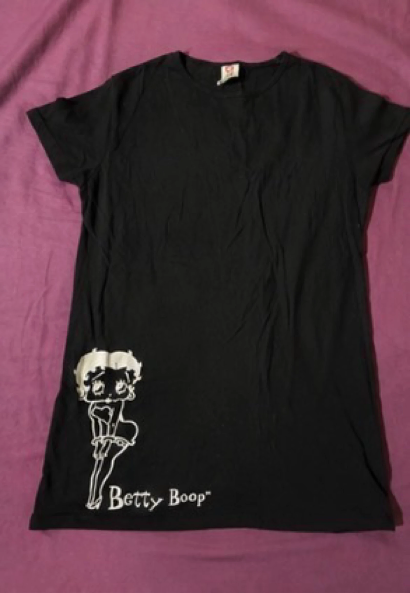 Robe T-shirt Betty Boop noire – Taille S – Officielle – Imprimé iconique – photo 2